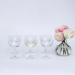 Mrs. Alice Poppy Prosecco Coupe (Set Of 6)