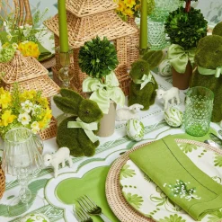 Best Mrs. Alice Potted Boxwood With Green Bow Decoration Set