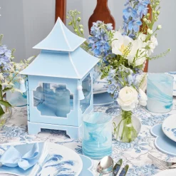 Online Mrs. Alice Powder Blue Pagoda Lantern