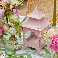 Clearance Mrs. Alice Powder Pink Pagoda Lantern
