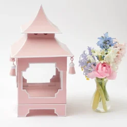 Clearance Mrs. Alice Powder Pink Pagoda Lantern