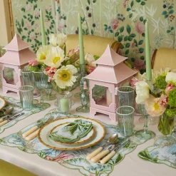 Clearance Mrs. Alice Powder Pink Pagoda Lantern