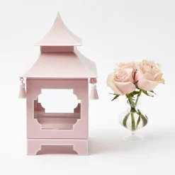 Clearance Mrs. Alice Powder Pink Pagoda Lantern