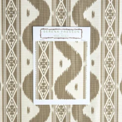 Best Mrs. Alice Putty Ikat Stripe Fabric
