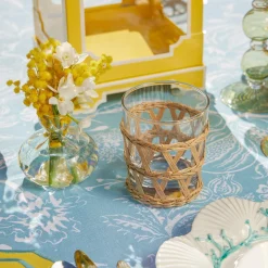 Outlet Mrs. Alice Raffia Water Glasses & Jug Set
