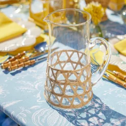 Discount Mrs. Alice Raffia Water Glasses & Jug Set