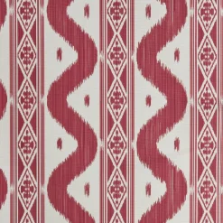 New Mrs. Alice Raspberry Pink Ikat Stripe Fabric