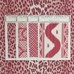 New Mrs. Alice Raspberry Pink Leopard Fabric