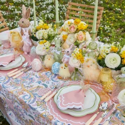 Online Mrs. Alice Rattan Bunny Napkin Rings (Set Of 4)