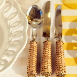 Clearance Mrs. Alice Rattan Cutlery (5 Piece)