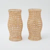 Online Mrs. Alice Rattan Hurricane Lantern (Pair)