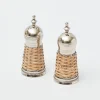 Clearance Mrs. Alice Rattan Salt & Pepper Set