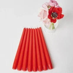 Sale Mrs. Alice Red Candles (Set Of 8)