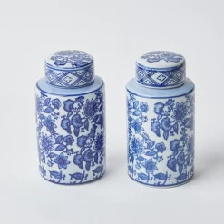 Best Mrs. Alice Round Chinoiserie Ginger Jars (Pair)