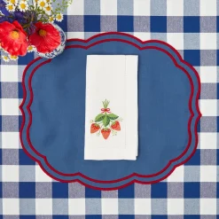 Clearance Mrs. Alice Royal Blue Gingham Tablecloth
