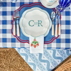 Clearance Mrs. Alice Royal Blue Gingham Tablecloth
