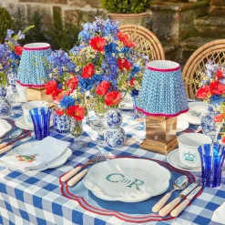Clearance Mrs. Alice Royal Blue Gingham Tablecloth