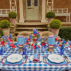 Clearance Mrs. Alice Royal Blue Gingham Tablecloth