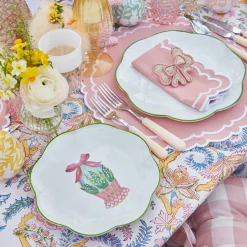 Mrs. Alice Scalloped Easter Dinner & Starter Plate (Set Of 8)