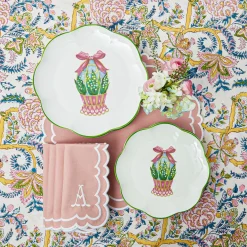 Mrs. Alice Scalloped Easter Dinner & Starter Plate (Set Of 8)