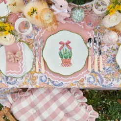 Sale Mrs. Alice Scalloped Easter Dinner & Starter Plate (Set Of 8)