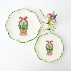 Sale Mrs. Alice Scalloped Easter Dinner & Starter Plate (Set Of 8)