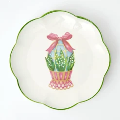 Hot Mrs. Alice Scalloped Easter Dinner Plate (Set Of 4)