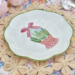 Hot Mrs. Alice Scalloped Easter Dinner Plate (Set Of 4)