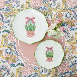 Outlet Mrs. Alice Scalloped Easter Starter Plates (Set Of 4)