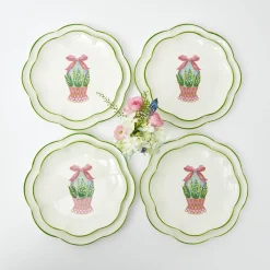 Outlet Mrs. Alice Scalloped Easter Starter Plates (Set Of 4)