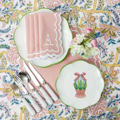 Outlet Mrs. Alice Scalloped Easter Starter Plates (Set Of 4)