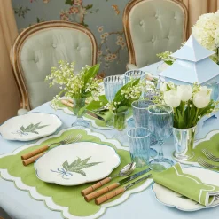 Sale Mrs. Alice Scalloped Lily Of The Valley Dinner Plate