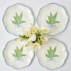 Sale Mrs. Alice Scalloped Lily Of The Valley Dinner Plate