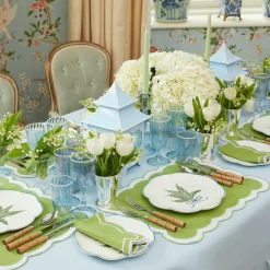 Clearance Mrs. Alice Scalloped Lily Of The Valley Dinner Plate (Set Of 4)