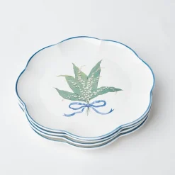 Hot Mrs. Alice Scalloped Lily Of The Valley Starter Plate