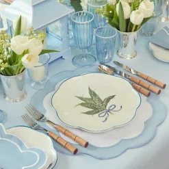 Mrs. Alice Scalloped Lily Of The Valley Dinner Plate (Set Of 4)