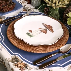 Mrs. Alice Scalloped Mushroom Dinner Plate