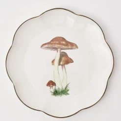 Hot Mrs. Alice Scalloped Mushroom Dinner Plate (Set Of 4)