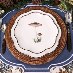 Clearance Mrs. Alice Scalloped Mushroom Starter Plates (Set Of 4)