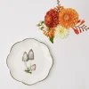 Online Mrs. Alice Scalloped Mushroom Starter Plate (Grey)
