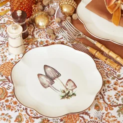 Online Mrs. Alice Scalloped Mushroom Starter Plate (Grey)