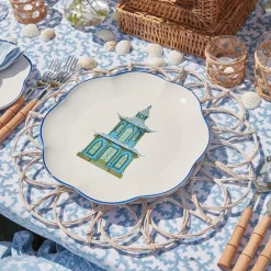 New Mrs. Alice Scalloped Pagoda Dinner Plate (Set Of 4)