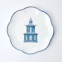 Online Mrs. Alice Scalloped Pagoda Dinner Plate