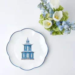 Online Mrs. Alice Scalloped Pagoda Dinner Plate