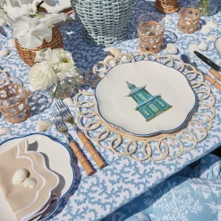 Online Mrs. Alice Scalloped Pagoda Dinner Plate