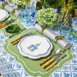 Hot Mrs. Alice Scalloped Pagoda Starter Plate (Set Of 4)