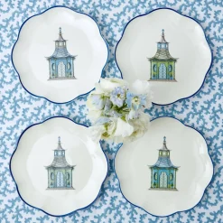 Discount Mrs. Alice Scalloped Pagoda Starter Plate (Set Of 4)