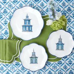Discount Mrs. Alice Scalloped Pagoda Starter Plate (Set Of 4)
