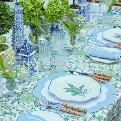 Mrs. Alice Serena Applique Blue Placemats (Set Of 4)