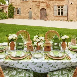 Clearance Mrs. Alice Serena Applique Green Placemats (Set Of 4)